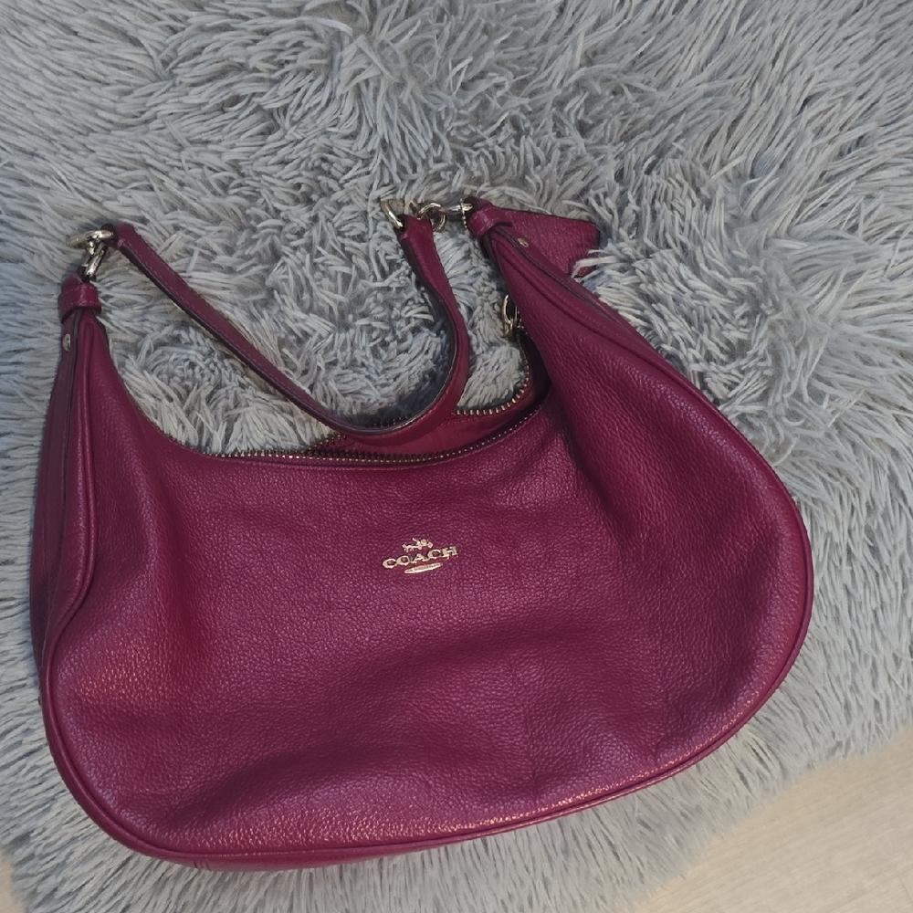 Coach Women's Rich Purple Hobo Bag